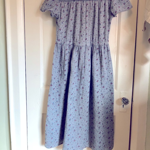 Christy Dawn Dawn dress in chambray floral, s - Picture 5 of 10
